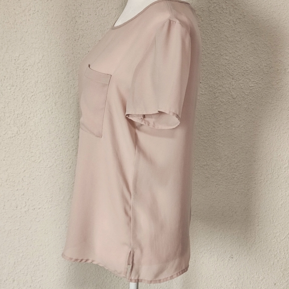 Forever 21 Beige Short Sleeve Blouse - Small - Picture 5 of 7